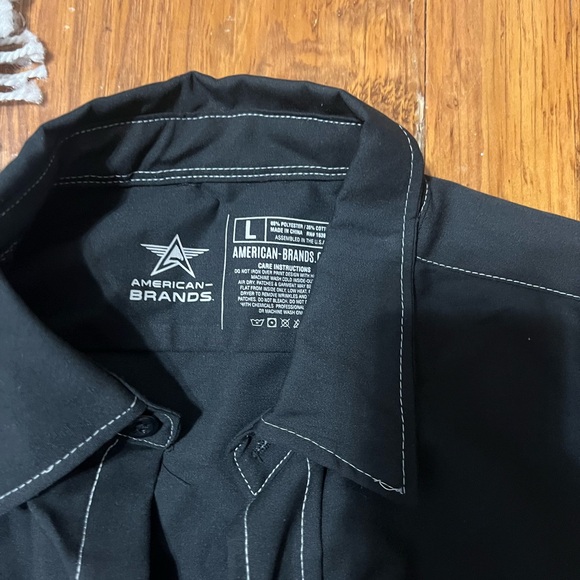 NEW American Biker Sturgis Black Button Down Shirt - Picture 4 of 5